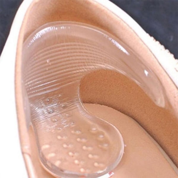 10 par silikon transparente T-formede hælplaster, usynlige