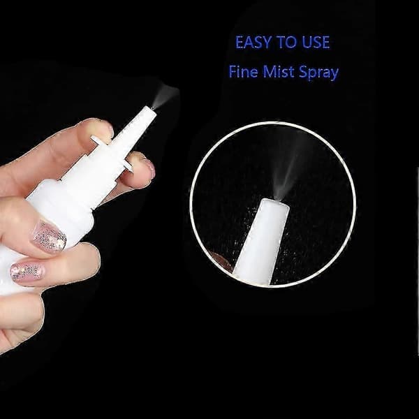 20-pack 30 ml vita tomma återfyllningsbara nässprayflaskor dimma näsa nässpruta flaska dimsprutor atomizers sminkvattenbehållare