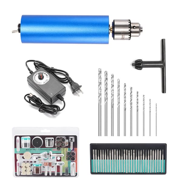 Bærbar Aluminium Drill 13000 RPM 3-12V Mini Elektrisk Hånddrill