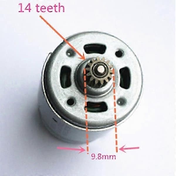 14 Tænder Motor 14.4V Erstatning for 629819-4 629875-4 6381D BDF343 6280D 6280DWE 6281DWE 6281D MT070 6