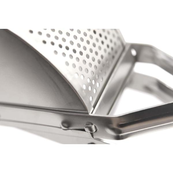 (Silver, 30 x 10 x 8 cm) Potatispress, hävstångspress, rostfritt stål