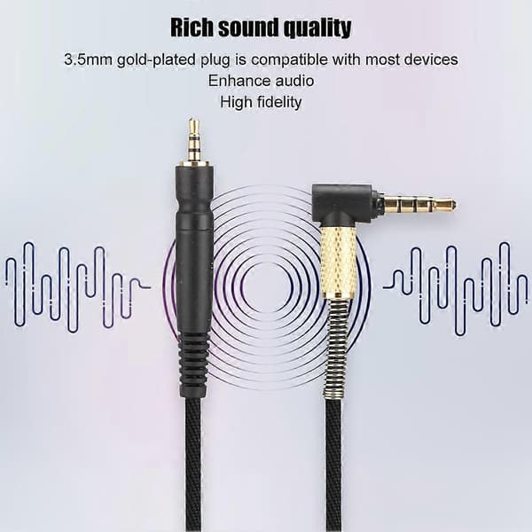 Gaming Headphone Kabel til Sennheiser G4ME ONE / PC 373D / PC37X GSP350 / 500 / 600 Mobiltelefon Version