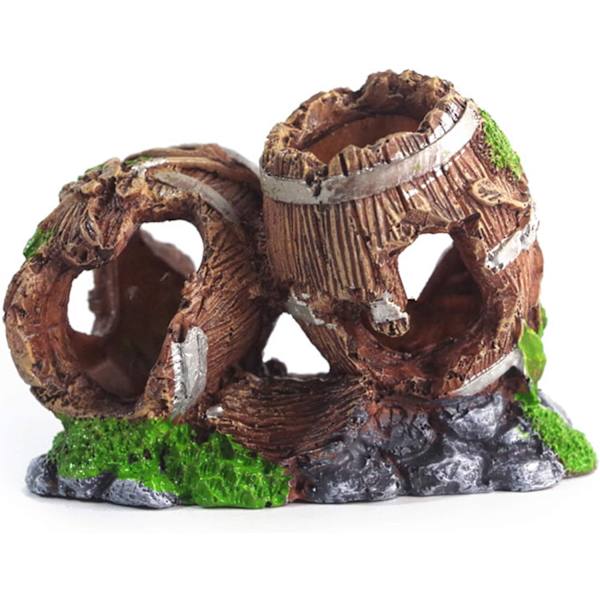 Akvarium Tønde Kunstig Harpiks Akvarium Ly Dekoration Ca