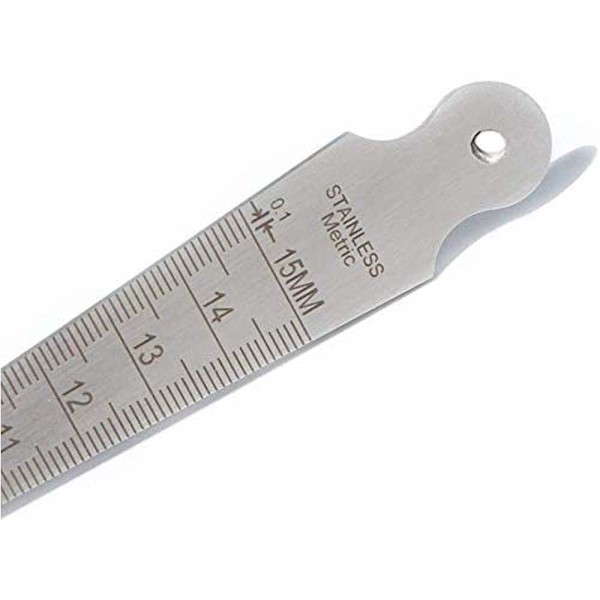Konisk Mätare 1-15mm 1/32-5/8\" Rostfritt Stål Konisk Svetsmätare