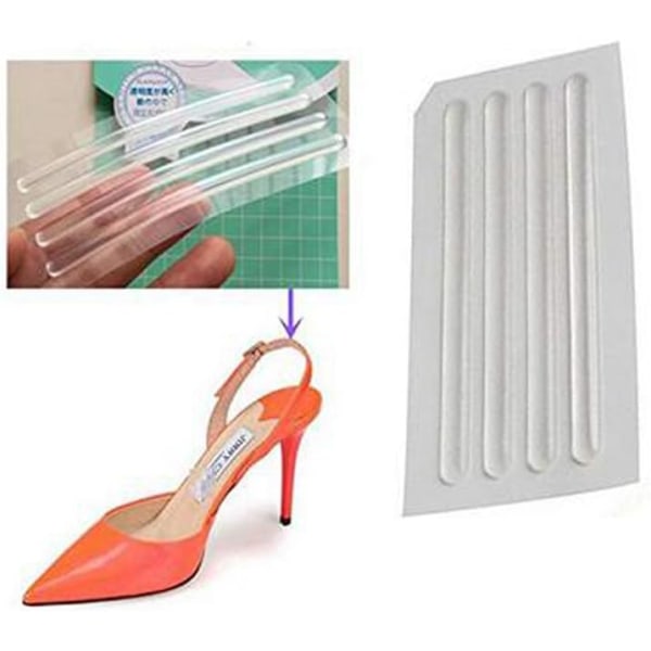 6Sheets(24PCS) Clear Silicone Thin Adhesive Tape Anti-wear Back F