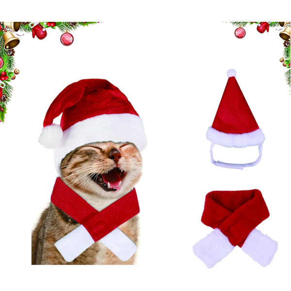##/2-delad juldräkt för hund och katt, husdjursjuldräkt, husdjursdräkt##/