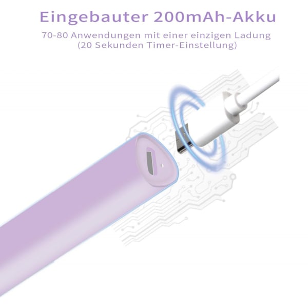 ##/LED-lampe for manikyr med gelnegleholder##/