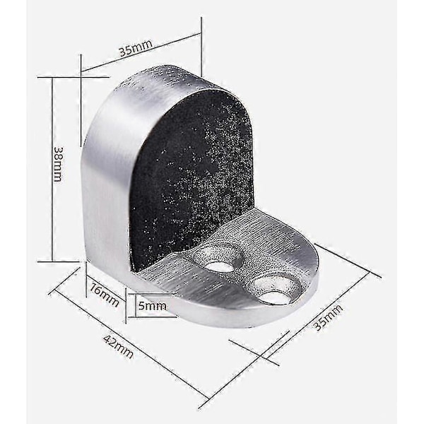 304 Rustfrit Stål Magnetisk Dørstopper Gulv Magnetisk Dørstopper Gulv Magnetisk Dørstopper