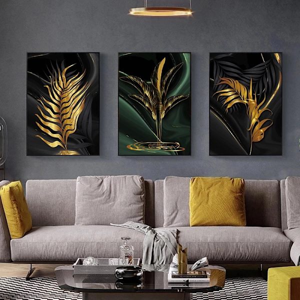 ##/Olohuoneen koristeellinen maalaus - 30*40*3 - Abstrakti ja ylellinen##/