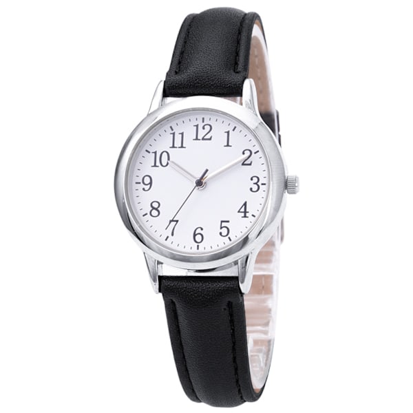 Quartz klocka dam minimal stil klockor quartz klocka läderrem vattentät