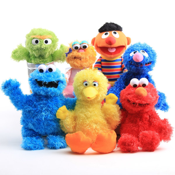 Aymo Cookie Monster Gul Big Bird Comet Frog Plussj Action