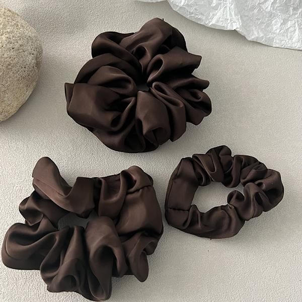 2 kpl Valkoiset Satiinihiusnauhat Scrunchie Hiustarrat Narut Värikkäät