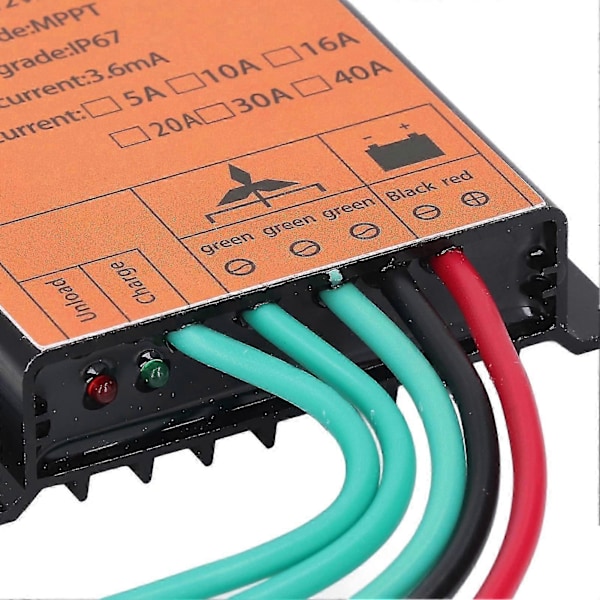 12V 24V Vindmølle Controller 300W1000W Step Up Type MPPT PWM Vindladningscontroller 16A