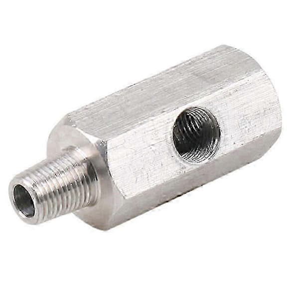 Rostfritt stål Turbocharger Connector 1/8 tum BSPT Oljetryckssensor T-koppling till NPT Adapter Turbo Su js