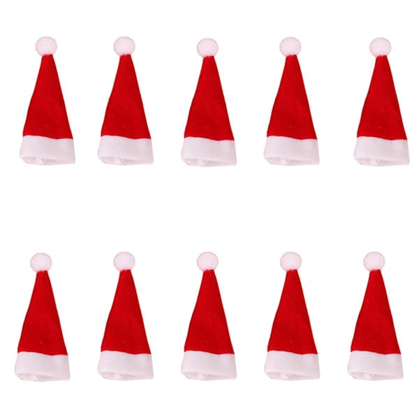 ##/Set med 10 julbesticksäckar - Mini tomteluvor, köksservetter##/