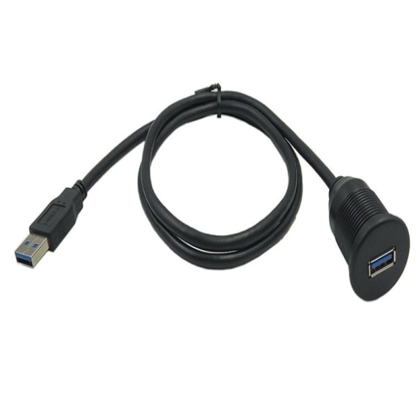 Vanntett USB 3.0-forlengelseskabel med én port for bil, båt og