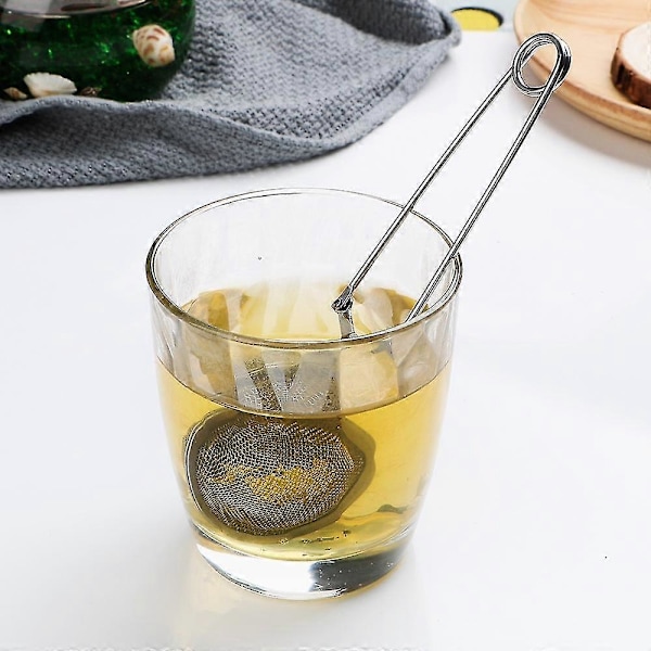 Te-infuser Håndtak Te-kule Sfære Mesh Te-sil Kaffe Urte Krydder Filter Diffuser Kjøkkenredskap