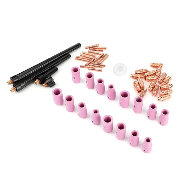 53 stk. TIG sveisepistol keramisk dyse spennhylse erstatning reservedeler for WP9 WP-20 WP25