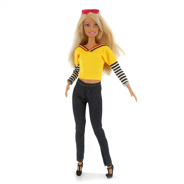 Barbie modekostume, 4 dele, 4 dukketilbehør, til ch
