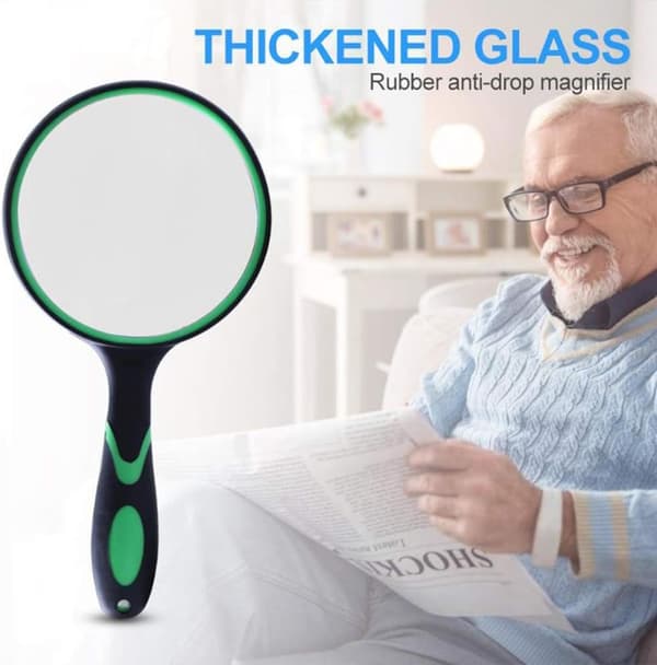 Pakke med 10x75 mm forstørrelsesglass for småbarn med håndtak
