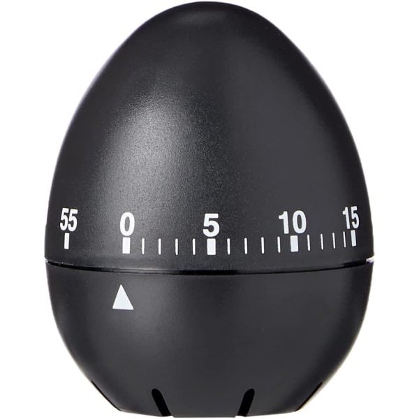 Lotde 4 Svart Äggformad Mekanisk Timer