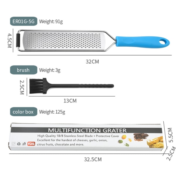 ##/Multi rivejern, rustfrit stål plastik køkken bage 4 stykker##/