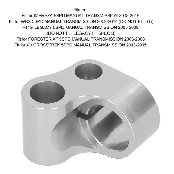 5-växlad kortväxlad adapterbasbussning Passar IMPREZA/WRX/LEGACY/FORESTER XT Manuell Växellåda Silver