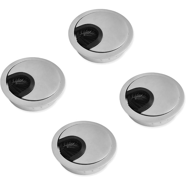 Pyöreä johtokansi ?50mm pöydän johtojen upottamiseen