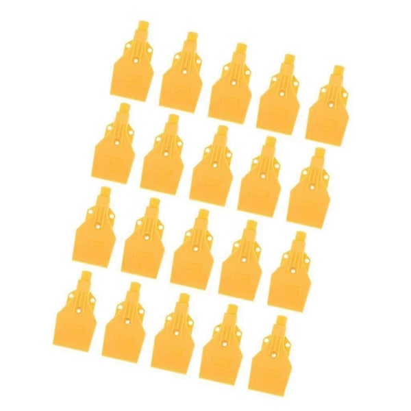 20x Flad Vind Jet Luftblæser Luftdyse Spray 3 Huller 1/4\" Bspt Gul