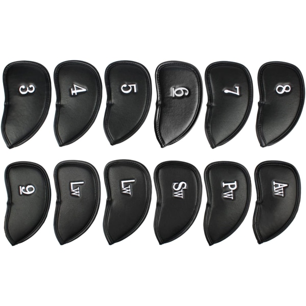 12x Golfklubbsöverdrag i Syntetläder MT/PU