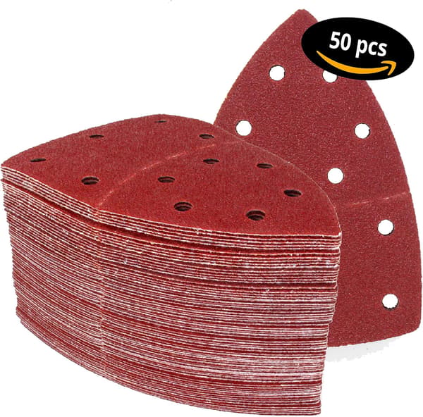Slipeskiver │ 50 stk │ 11 hull │ 105 x 152 mm │ 80 korn