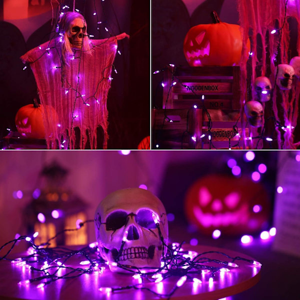 ##/Ulkovalaistus - Violetit, 10M 100 LED Sähköiset Valojuovat##/