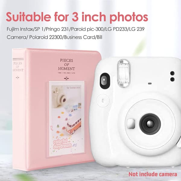 2-delt 64 Album Lomme til Fujifilm Instax Mini 7s 8 8+ 9 25 50s