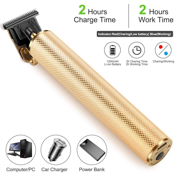 ##/Hår- och skäggtrimmer för män, laddningsbar precisionstrimmer##/