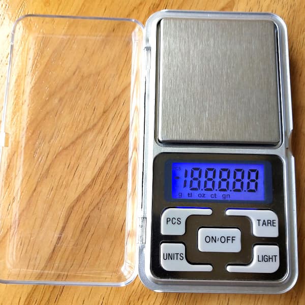 1 Præcisionskøkkenvægt, 0,01g-500g, Mini Multifunktionel Foo