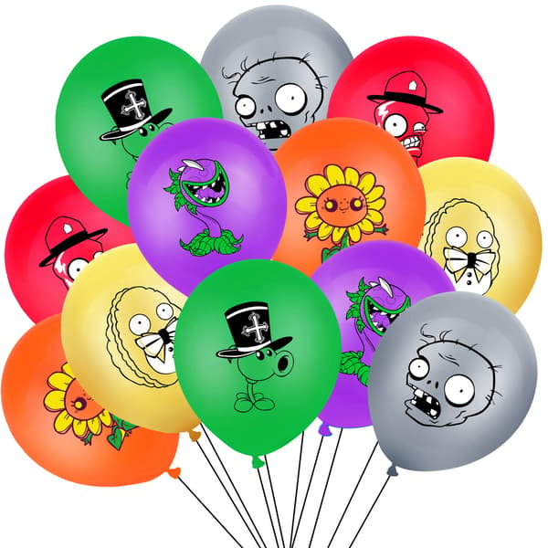 32 Stykker Plants VS Zombies Festutstyr, Inkludert PVZ Gratulerer Med Dagen Banner