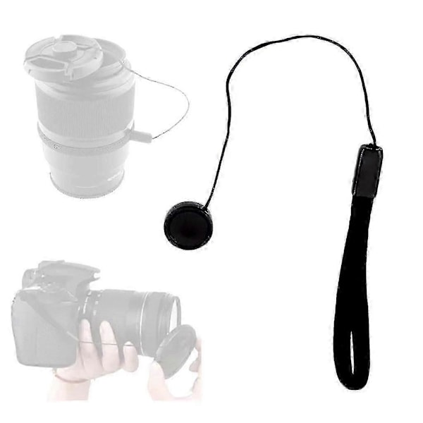 5 stk. Linsebeskyttelsesdeksel Anti-tapt Tau, Universell Dslr Slr Kamera Anti-tapt Linsebeskyttelsesdeksel Holder Lanyard Stropp Forebygge Tap