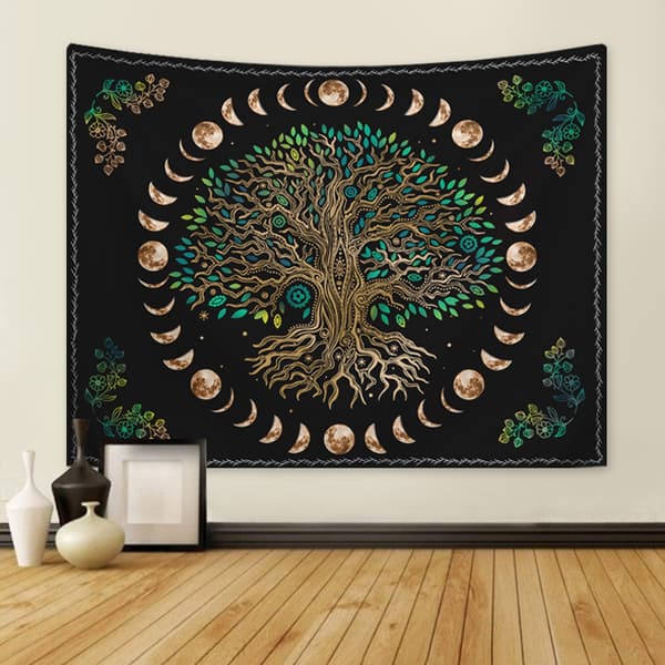 130x150cm Livets Träd Väggbonad för Naturdekoration