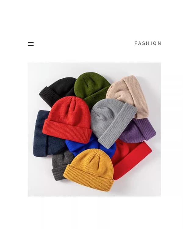 ##/Stickad mössa huvudbonad hatt ullmössa beanie##/