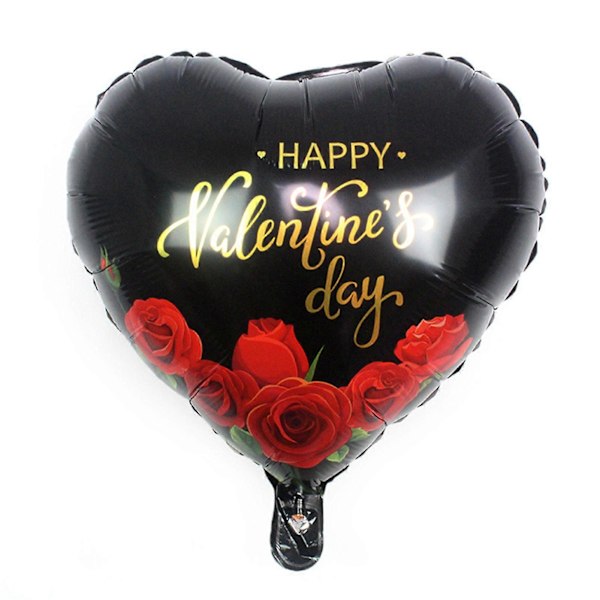 2 stk. 45 cm Hjerteballong Oppblåsbar Romantisk Gjenbrukbar God Valentinsdag Aluminiumfolie Ballong Dekor Hjemmedekorasjon H