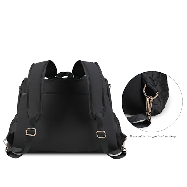 ##/Svart babyväska ryggsäck##/