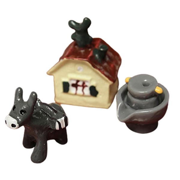 3 stk./sæt Anime Figur Høj Simulation Dekorativ Mini Action Figur DIY Tilbehør til Have 8