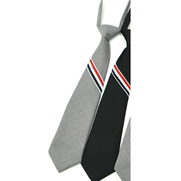 ##/Klassisk grå snedd slips##/