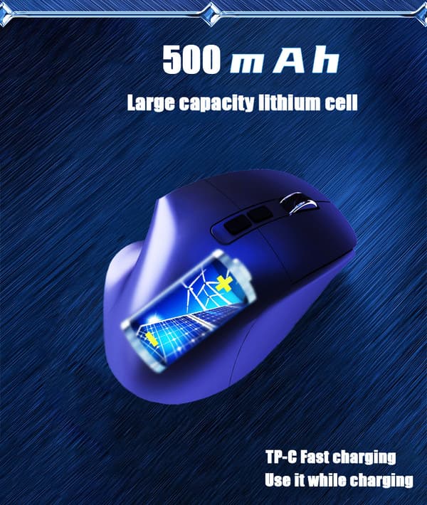 Vaaleanpunainen ladattava langaton Dual-Mode Bluetooth -hiiri