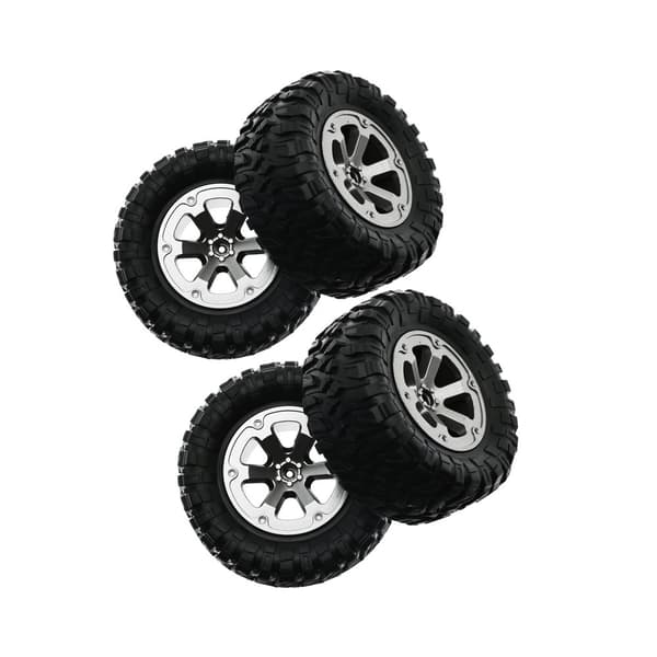 4 st/set RC Crawler Däck 1:16 Crawler Däck Gummidäck RC Tillbehör Fjärrkontroll Militär Bil Del