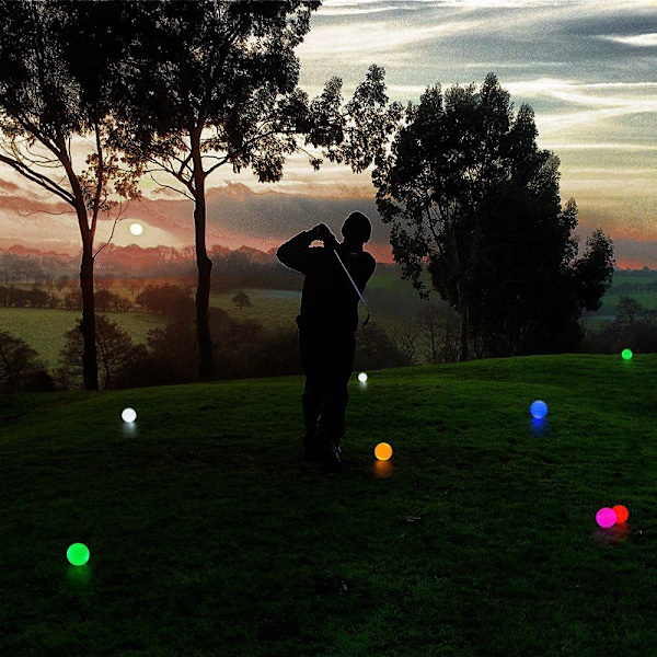 3-pack självlysande golfbollar, flerfärgade, en storlek