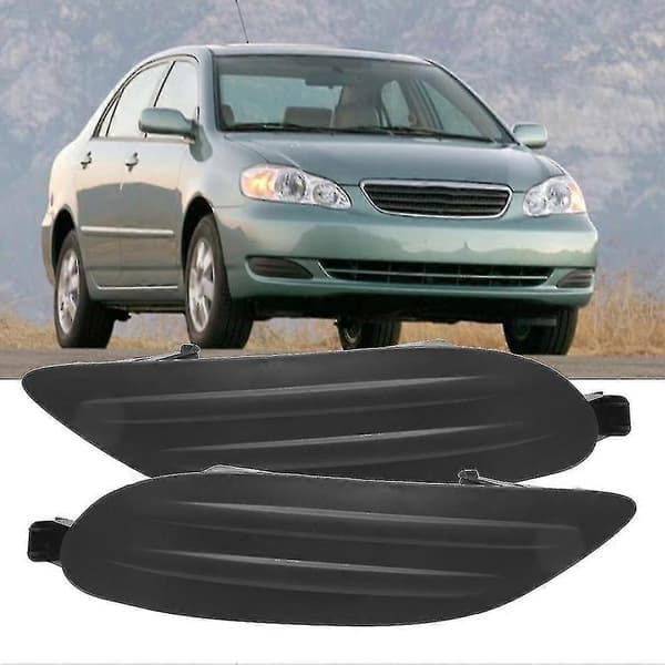 Par med Frontfanger Tåkelys Grilldeksel for Toyota Corolla Sedan 2005-2008