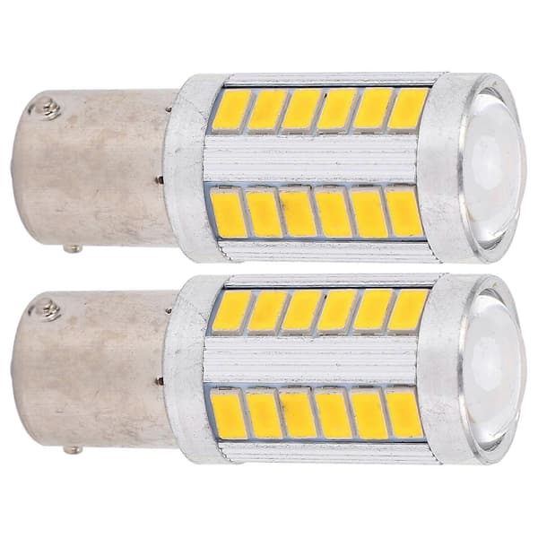 1156 Bil LED Pære 5630 33SMD Høy Effekt for Blinklys Brems Stopp Bak DRL Tåkelys Gul Lys