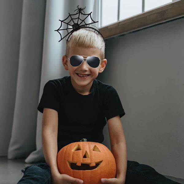 Halloween-dekorasjon Hodebånd med Spøkelsesnett, Edderkoppnett Hodebånd Edderkopp