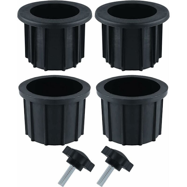 ##/Set (6 stycken) Balkongparasolltillbehör, 4 paraplyhålringar##/